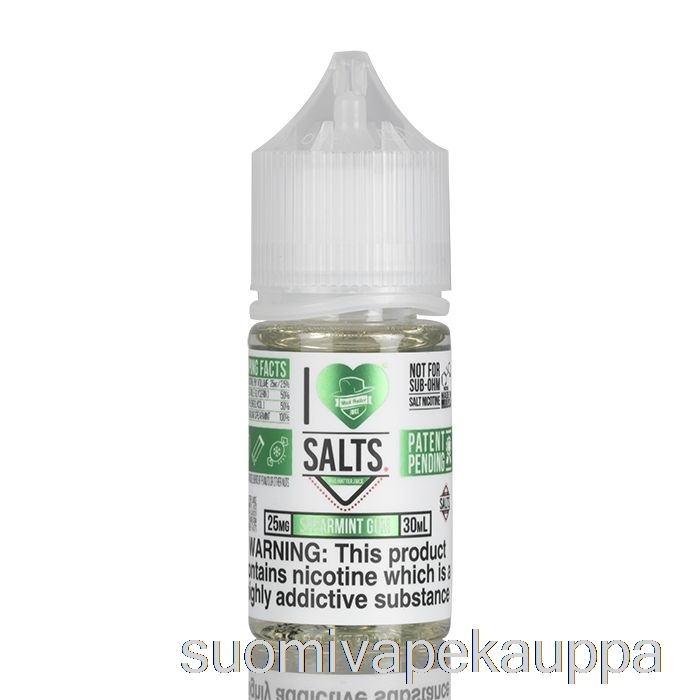 Vape Netistä Viherminttukumi - Rakastan Suoloja - 30ml 50mg